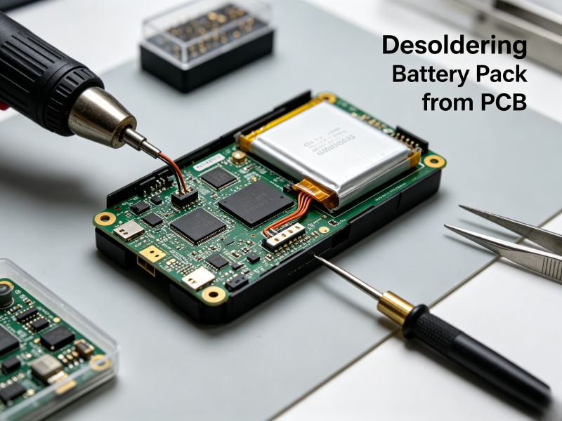Desoldering Battery Pack from PCB