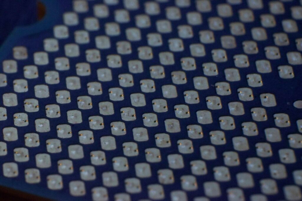 black and white polka dot textile